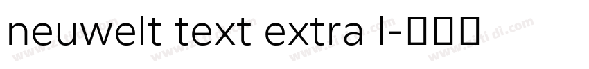 neuwelt text extra l字体转换
